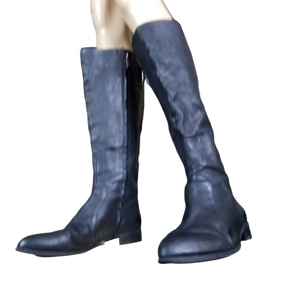 NINE WEST Women's Nicolah-Wide Leather Winter Boot size 11 - Picture 6 of 14